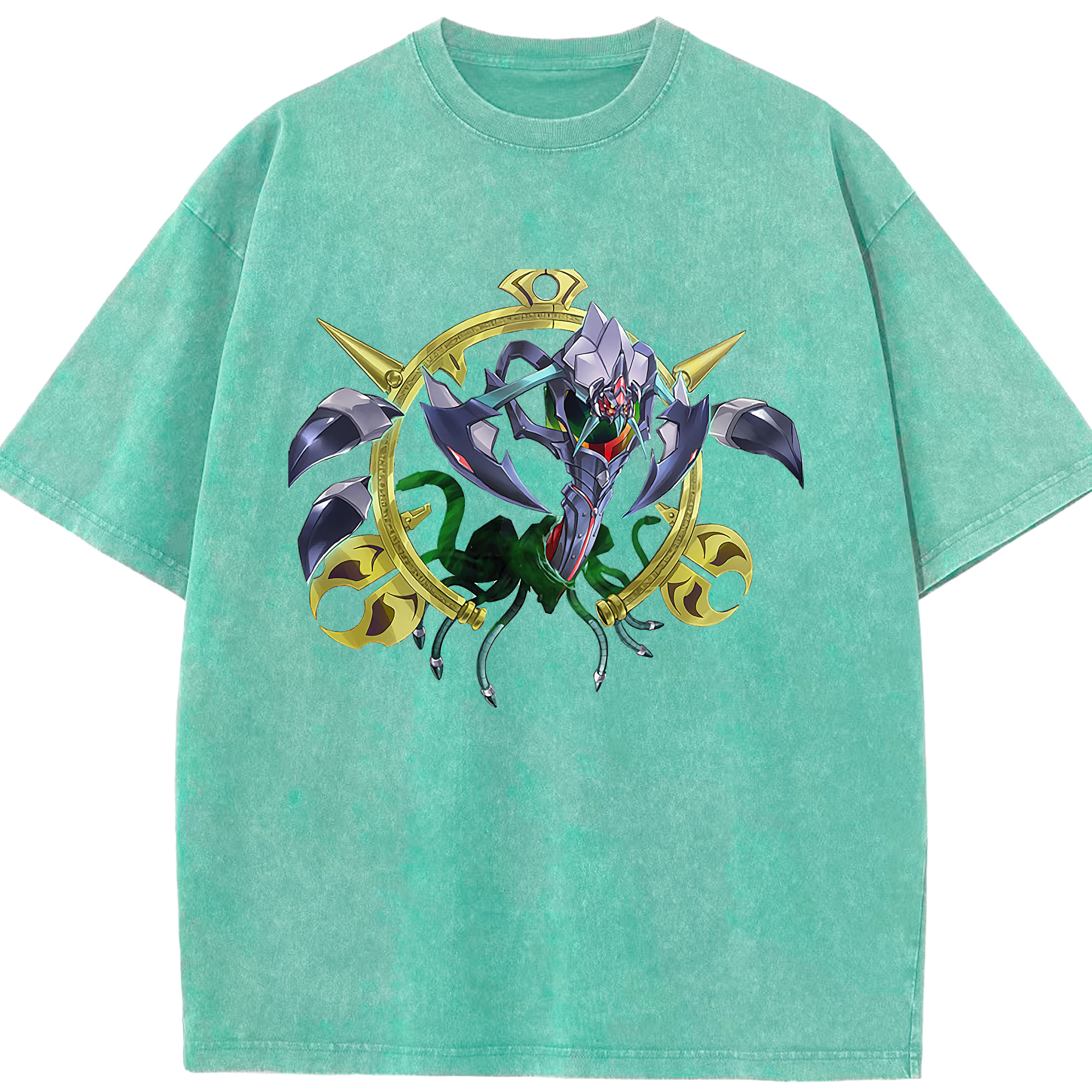（画像用） 遊☆戯☆王 Yu-Gi-Oh! 綿100% ヴィンテージ風 半袖Tシャツ（フロントプリント）